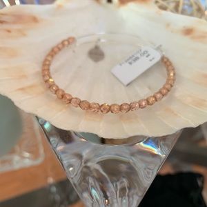 Alex and Ani Peach Crystal Bracelet